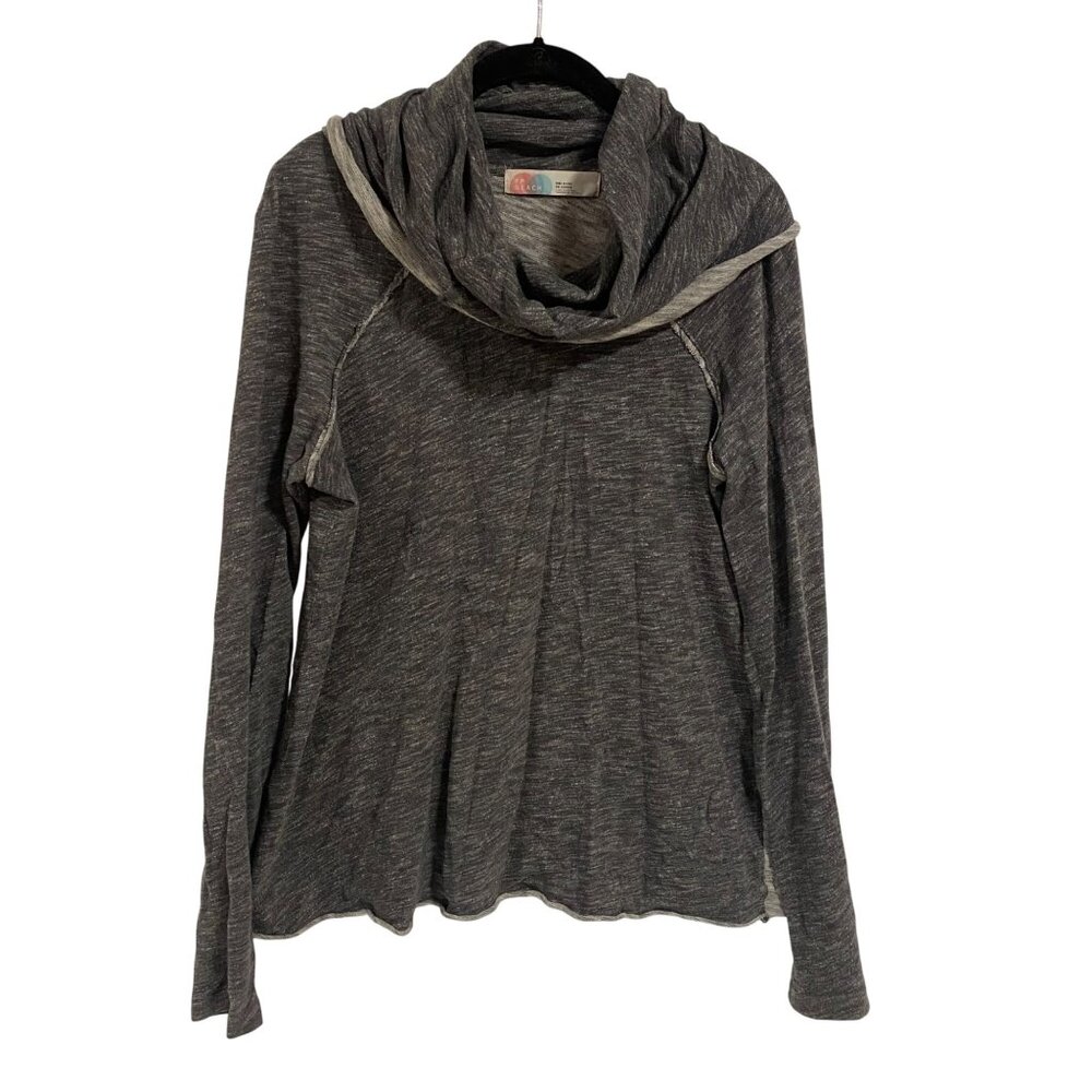 Free People Beach Cocoon Cowl‎ Neck Pullover Gray Top Size XS/S